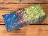 Multi Dyed Stabilized Box Elder Burl