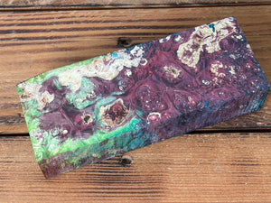 Multi Dyed Stabilized Box Elder Burl