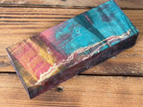 Multi Dyed Stabilized Box Elder Burl