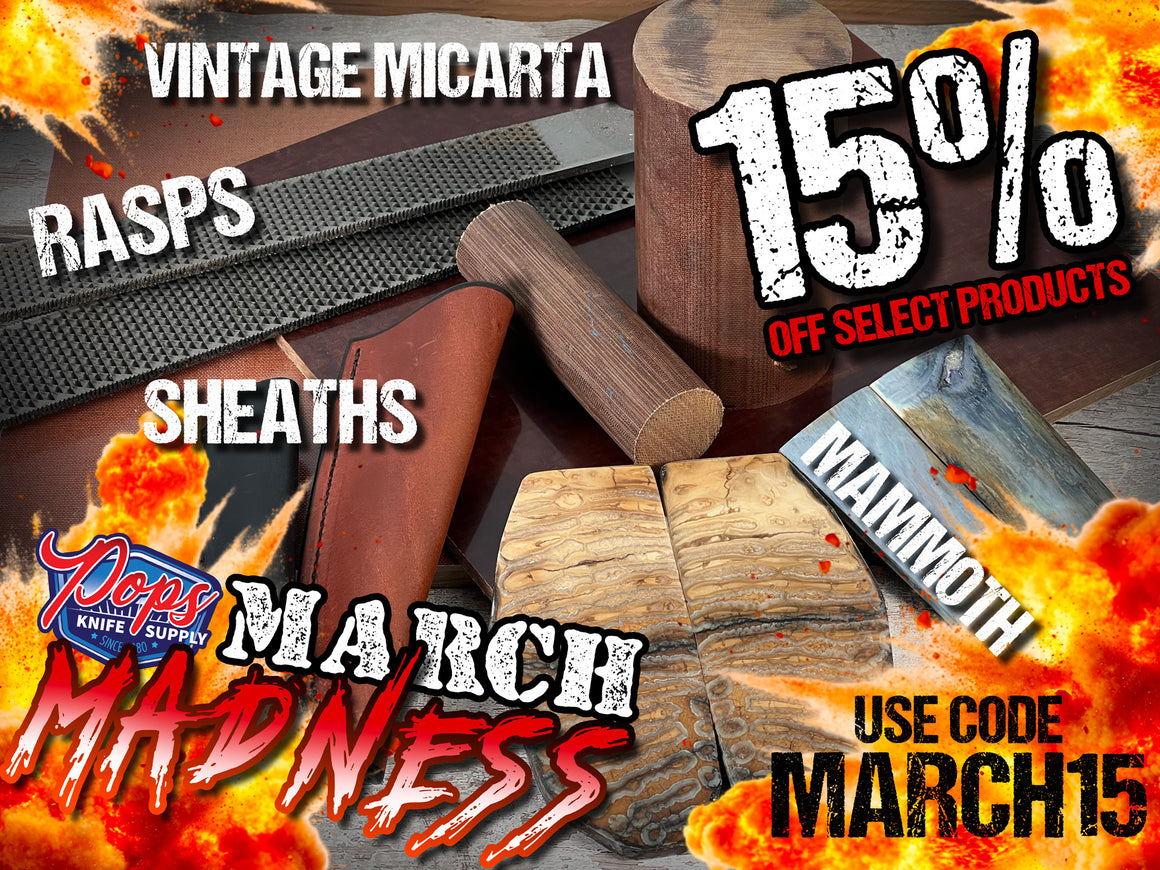Pop's Knife Supplies Knife Making Supplies at Great Prices Pops