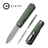 CIVIVI Sendy Flipper Knife Micarta Handle