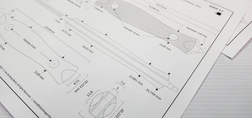 Dagger Tools.pdf Tactical Dagger Template – Pops Knife Supply