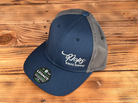 Blue and Grey Flex Fit Pops Hat
