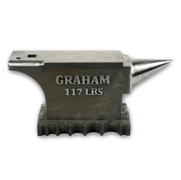 Graham Anvil – 117 Lbs 4150 steel – Pops Knife Supply